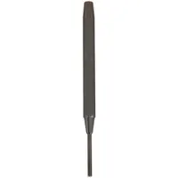 Drive Pin Punch: 1/4 in Tip Dia, 3/8 in Shank Wd, 6 3/4 in Overall Lg, Hexagon, Steel, Flat, SAE (MPN J471/2X1/4)