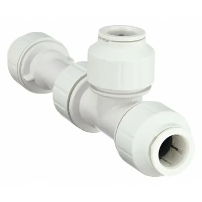 JOHN GUEST 3/4TKP Polysulfone Push-to-Connect Tee Fitting - Polysulfone Push-to-Connect Tube Fittings