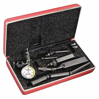 STARRETT Swivel-Head Dial Test Indicator: 0 mm to 0.7 mm, Swivel Head, Metric - Dial Test Indicators - Swivel-Head Style
