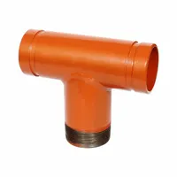 GRUVLOK Metal Pipe Tee: Tee, 2 1/2 in x 2 1/2 in x 2 1/2 in, Carbon Steel, EPDM Seal (MPN 0390020089)