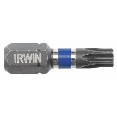 IRWIN Power Bit: Power Bit, T25 Bit Size, Imperial/Metric, Torx Head, T25 Bit Industry Size - Insert Torx Bits