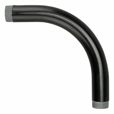 CALBOND Elbow, 90 Degrees: 2 in Trade Size, Male to Male, 12 in Overall Lg, Steel - 90° Elbows