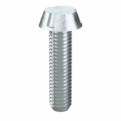 TAMPER-PRUF SCREW Tamper Resistant Screw: #10-32 Thread Size, 3/4 in Lg, Steel, Zinc-Plated - Round Head Conical Tamper-Resistant Machine Screws