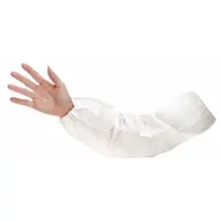 These 18-inch sleeves are made of 15 mil microporous laminate with a serged seam, providing a barrier against non-hazardous dry particulates. Suitable for industrial environments such as machining, material handling, and maintenance where arm protection from dust and powders is required. Supplied in packs of 200