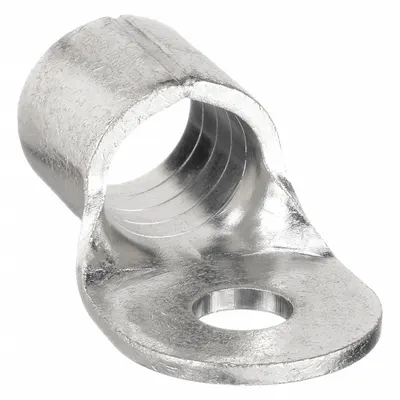 BURNDY Ring Terminal: Bare, 1/2 in Stud Size, 400 kcmil to 450 kcmil Wire Sizes - Non-Insulated Ring Terminals