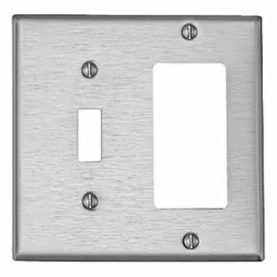 LEVITON Wall Plate: Combo, 2 Gang - Combination Wall Plates