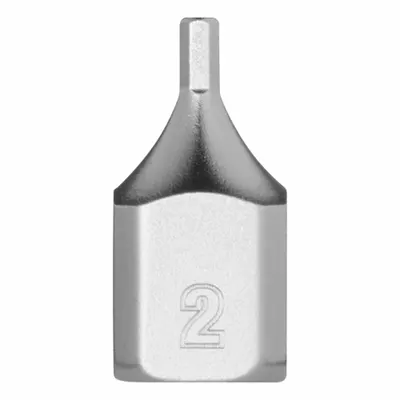 MILWAUKEE Bit Socket: 1/4 in Drive Size, Hex Tip, 2 mm Tip Size, 51/64 in Overall Lg - Hex Bit Sockets