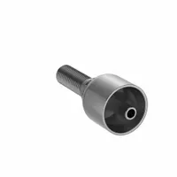 PARKER Hydraulic Crimp Fitting: Steel x Steel, Straight, -4 For Hose Dash Size, Male x Genderless (MPN 11D43-8-4)