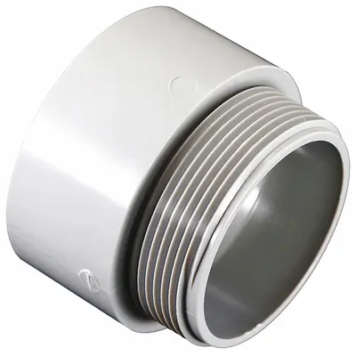 CANTEX Threaded Conduit Adapter, PVC, 4 in Trade Size, Male Thread - Threaded Conduit Adapters