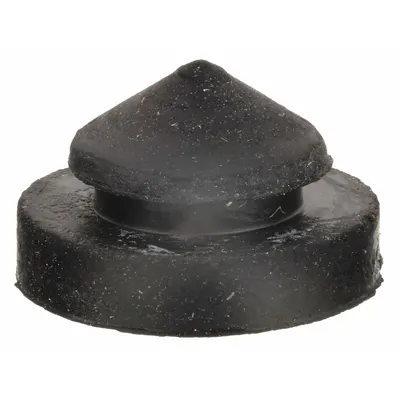 OEM Bumper Door Stop, 3/8 in Wd, 3/8 in Overall Ht, Black - Standard Door Stops
