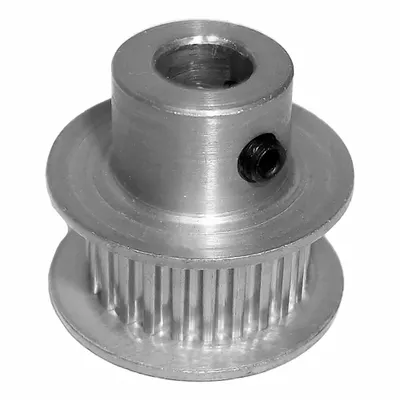 Dayton Timing Pulley: Modified Curvilinear, Fixed, For GT Timing Belt Section - GT Section Fixed-Bore Timing Pulleys with Hub