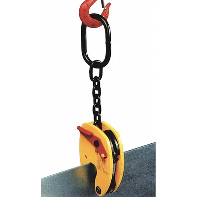 TRACTEL Plate Clamp: Plate Clamp, 1,653 lb Working Load Limit, Vertical & Horizontal - Plate-Lifting Clamps