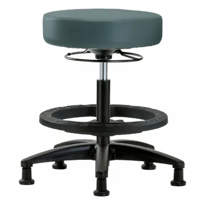 OEM Stool: Vinyl, Ht Range 19 3/4 in to 27 3/4 in, 17 in Seat Wd, 17 in Seat Dp - Vinyl Lab Stools