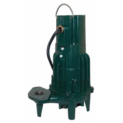 ZOELLER Effluent Pump: 2 hp, 230V AC, Single Phase, 45 gpm Flow Rate @ 10' of Head - General Purpose Effluent Pumps