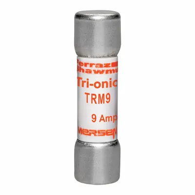 MERSEN Fuse: TRM Series, Midget, Time-Delay, 9 A, 250 V AC, 13/32 in x 1 1/2 in - Time-Delay Cylindrical Fuses