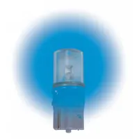 APPROVED VENDOR Compact LED Bulb: LED, Plastic Wedge (W2.1x9.5d), (T) Tubular, T3-1/4, 6.3V DC, Blue (MPN LM1006WB-B)
