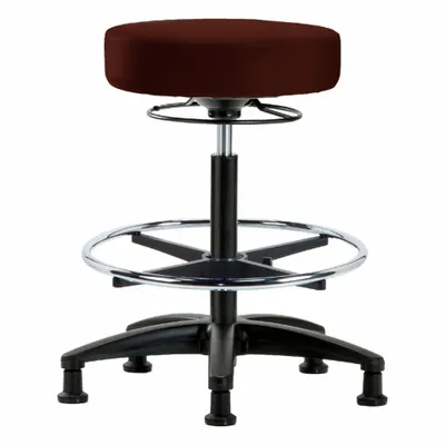 OEM Stool: Vinyl, Ht Range 24 1/2 in to 34 1/2 in, 17 in Seat Wd, 17 in Seat Dp - Vinyl Lab Stools
