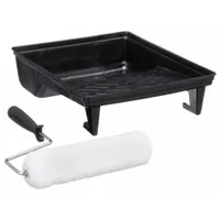 WOOSTER Paint Roller Kit: 4 Wire Cage Roller Frame, 9 in Roller Lg, 3/8 in Nap Size (MPN R965-9)