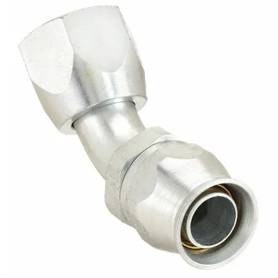 AEROQUIP Hydraulic Hose Fitting: -12 For Hose Dash Size, 1-1/16 in x 3/4 in Fitting Size - Brass/Steel Reusable Hydraulic Hose Fittings