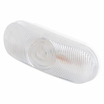 GROTE Back-Up Light: Incandescent, Backup/Reverse Light, Clear, Oval, 2 1/4 in Overall Ht - Backup/Reverse Lights