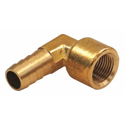DIXON VALVE & COUPLING Barbed Hose Fitting: For 1/2 in Hose I.D., Hose Barb x NPTF - Brass Multipurpose (Air, Water, Chemical) Rigid Barbed Hose Fittings