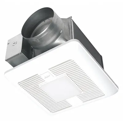 PANASONIC Bathroom Fan: Ceiling, 110 cfm_130 cfm_150 cfm Max, 0.4 sones, Occupancy Sensor - Bathroom Exhaust Fans with Light