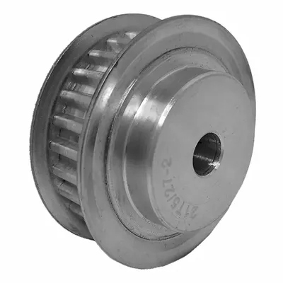 Dayton Timing Pulley: Trapezoidal, Plain, For T5 Timing Belt Section, For 10 mm Belt Wd - T5 Section Timing Belt Pulleys