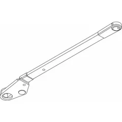 This replacement arm is designed for use with LCN 4310ME series door closers. Constructed of aluminum, it is intended for left-hand door applications. It serves as a direct OEM replacement component to restore proper door control and closure operation.
