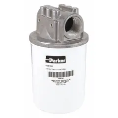 This single head return line hydraulic filter is designed for use in hydraulic systems to remove contaminants from fluid. It features a fiberglass filter media and is rated for a maximum flow of 50 gpm and a maximum pressure of 150 psi. Suitable for return-line filtration in industrial and mobile hydraulic circuits.