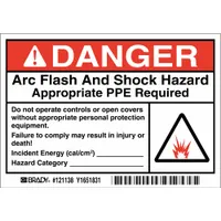 Permanent Adhesive Label: Vinyl, Adhesive Sign Mounting, 3 1/2 in x 5 in Nominal Sign Size, 5 PK (MPN 121138)