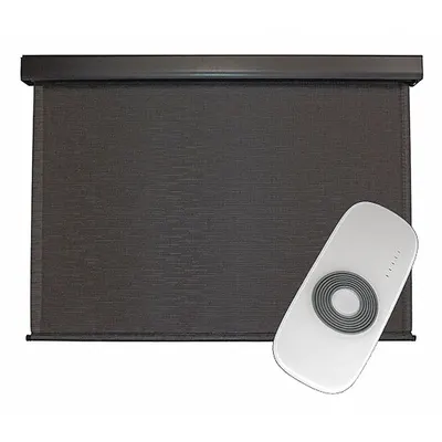KEYSTONE FABRICS Exterior Sun Shade: Kona, 48 in Valence Wd, Motor with Remote Control - Elite Plus Series