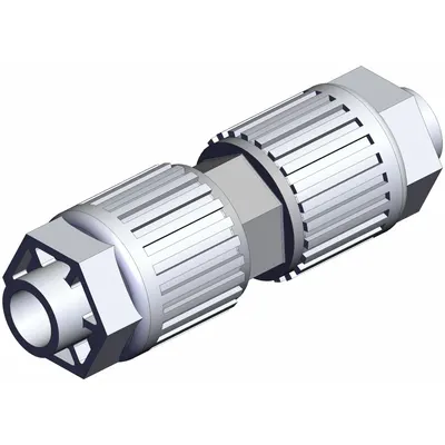 SMC LQ3U3A PFA Compression Tube Fitting, 3/8 in OD x 3/8 in OD - PFA Compression Tube Fittings