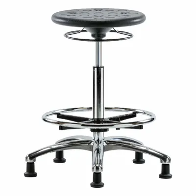 OEM Stool: Polyurethane, Ht Range 23 1/2 in to 33 1/2 in, 13 in Seat Wd, 13 in Seat Dp - Polyurethane Lab Stools
