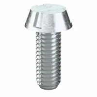Tamper Resistant Screw: #10-32 Thread Size, 1/2 in Lg, Steel, Zinc-Plated, Round, Tri-Groove, 50 PK (MPN #0155)