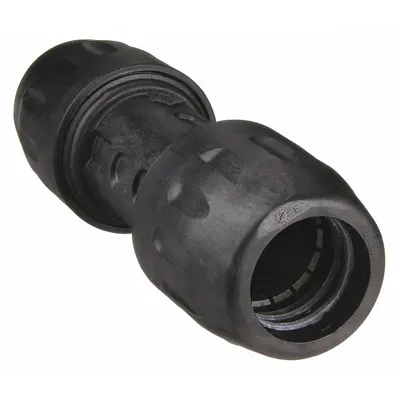 TRANSAIR Push-Fit Union Fitting: 1 1/2 in OD x 1 1/2 in OD - Polyamide Tube Fittings for Compressed Air Systems