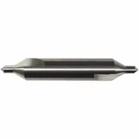KEO Center Drill: Plain Type, #8, 90°, 4 in Overall Lg, TiN Coated Carbide (MPN 906-001-702)