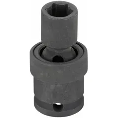This 3/8" drive SAE flex impact socket features a 9/16 in socket size with a 6-point design. The black phosphate finish provides corrosion resistance. It is not tether capable and is intended for use with impact tools in fastening applications.