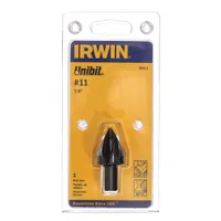 IRWIN Step Drill Bit: 1-1/8", Black Oxide HSS, 3-Flats Shank (MPN 10313ZR)