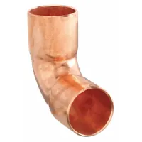 NIBCO Sweat Fitting Elbow: 1/2 in CTS x 1/2 in CTS, Cup x FTG, Wrot Copper (MPN U607I 1/2)