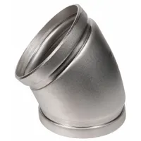 Metal Pipe Elbow: 304 Stainless Steel, 4 in x 4 in, Grooved (MPN 1330007340)