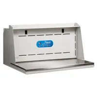 This downdraft powder fingerprinting station from LABCONCO features a steel housing with a powder-coated finish and a stainless steel work surface. Designed for use with fingerprint powders, it provides a contained workspace for forensic evidence examination. Overall dimensions: 24 in width, 25 3/4 in depth, 18 3/4 in height. Base or stand not included