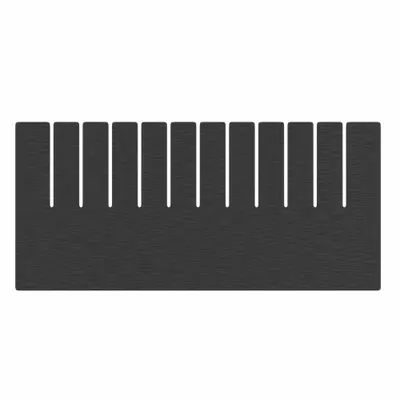 QUANTUM STORAGE SYSTEMS Divider: 15 1/4 in x 7 1/4 in, Plastic, Conductive, 2TB31 - ESD Divider Box Dividers