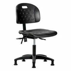 APPROVED VENDOR Polyurethane Lab Chair, Armless, 18 in Seat Width, Height Range 17 1/4 to 22 1/2 in