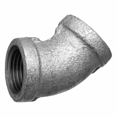 OEM Metal Pipe Elbow: 45° Elbow - Medium-Pressure Threaded Pipe Fittings
