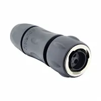 SOURIAU Electrical Connector: Trim Trio UTGX 10, Plug with Cable Gland, 2 + Ground Contacts, 10 A (MPN UTGX6JC103P)