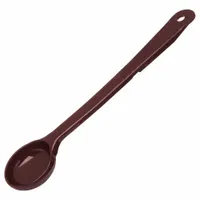 CARLISLE Portion Control Spoon: 1.5 oz Capacity, Acetal, Solid, Brown, NSF Certified, Acetal, 395801