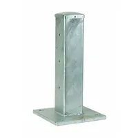 APPROVED VENDOR Inline Post: Inline, 42 5/8 in Overall Ht, Steel, Galvanized, 4 in Post Dp