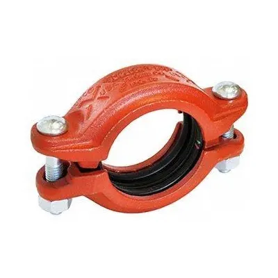 GRUVLOK Clamp Coupling: Rigid Bolted, 5 in x 5 in, Ductile Iron, NBR Seal - Grooved Pipe Couplings