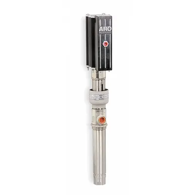 ARO Air Drum Pump: Stub Pump, 4:1, 4 gpm Max. Flow Rate, 4,000 cps Max. Viscosity - Standard Dispensing Piston Drum Pumps
