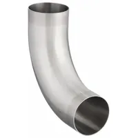 Sanitary Fitting Elbow: 90° Elbow, 3 in OD x 3 in OD Size, Weld, 316L Stainless Steel (MPN TE2S6L3.0-PC)